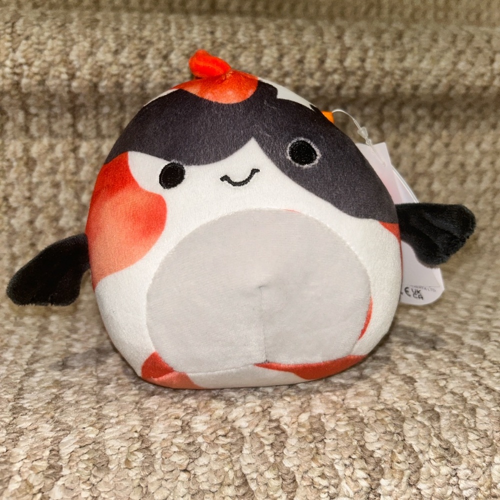 Super cute Koi 5 in Squishmallow. Collectible. Each pattern is different.